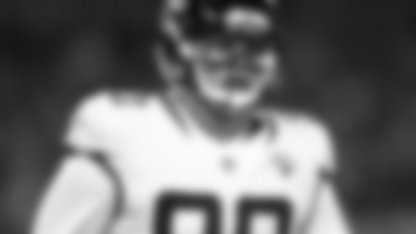 Jacksonville Jaguars defensive tackle Taven Bryan (90) during an NFL football game against the Tennessee Titans, Thursday, Dec. 06, 2018 in Nashville,TN. (Aaron Doster via AP)