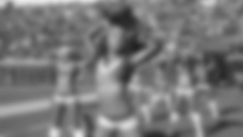 The Jacksonville Jaguars cheerleaders perform during the first half of an NFL football game against the Houston Texans Sunday, Dec. 17, 2017, in Jacksonville, Fla. (AP Photo/Phelan M. Ebenhack)