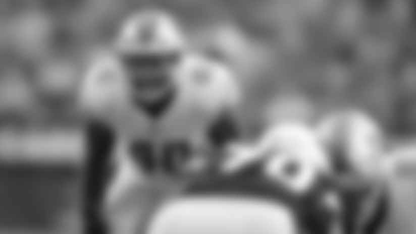 Detroit Lions linebacker Jarrad Davis (40) during a NFL football game against the Arizona Cardinals on Sunday, Dec. 9, 2018 in Glendale, Ariz. (Detroit Lions via AP).