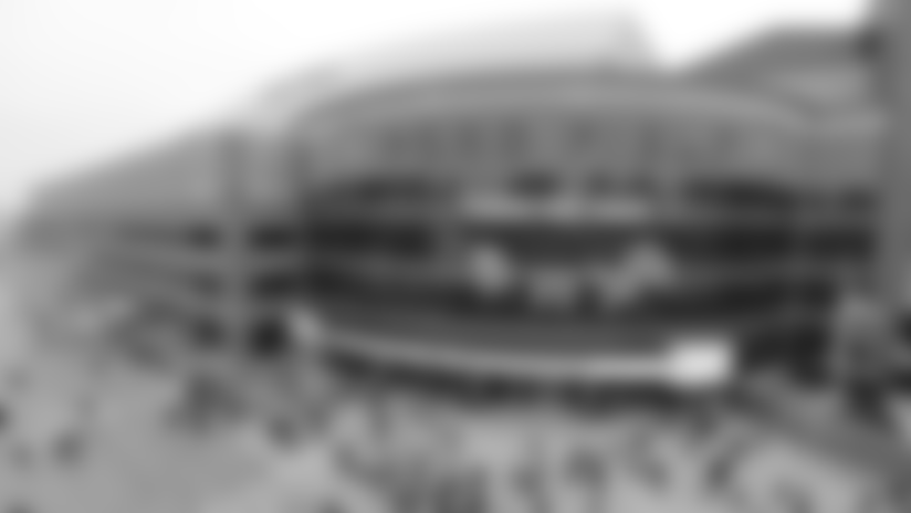 Exterior view of Ford Field's Gate A before a NFL football game against the Minnesota Vikings on Sunday, Dec. 23, 2018 in Detroit. (Detroit Lions via AP).