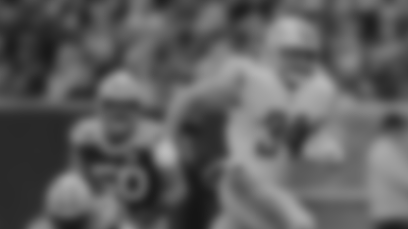 Detroit Lions running back Zach Zenner (34) during a NFL football game against the Green Bay Packers on Sunday, Dec. 30, 2018 in Green Bay, Wisc. (Detroit Lions via AP).