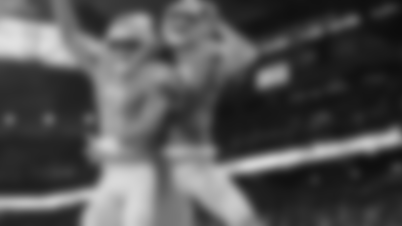 Detroit Lions wide receiver Marvin Jones Jr. (11) and Detroit Lions wide receiver Kenny Golladay (19) during a NFL football game against the Green Bay Packers on Sunday, Oct. 7, 2018 in Detroit. (Detroit Lions via AP).