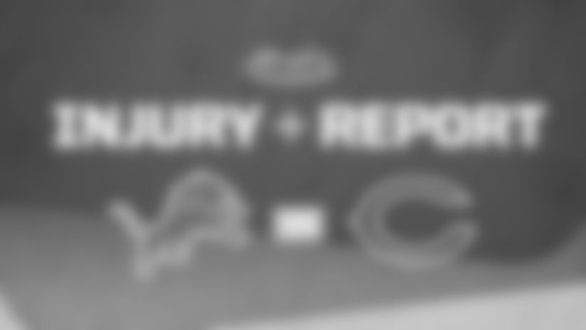 Lions at Bears injury report and game designations for Friday, December 4.