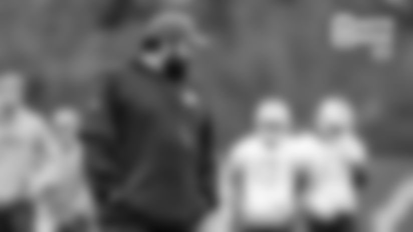 Detroit Lions head coach Matt Patricia during practice at the Detroit Lions training facility on Thursday, Nov. 8, 2018 in Allen Park, Mich. (Detroit Lions via AP)