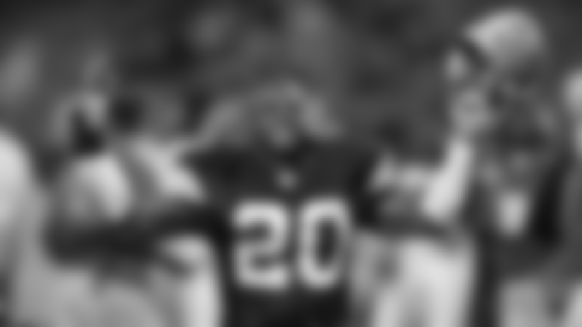Cleveland Browns defensive back Mike Adams is seen during an NFL football game against the New York Giants Monday, Oct. 13, 2008, in Cleveland. (AP Photo/Tony Dejak)