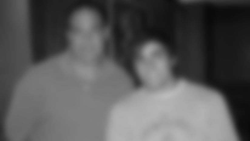 Jeff and an adolescent Nate Ebner.