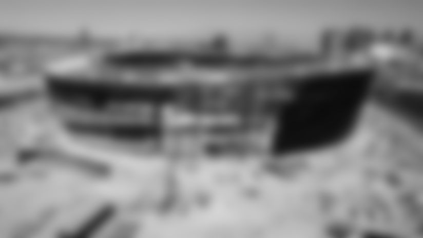 Check out the most recent time lapse and drone footage of the progress on Allegiant Stadium.