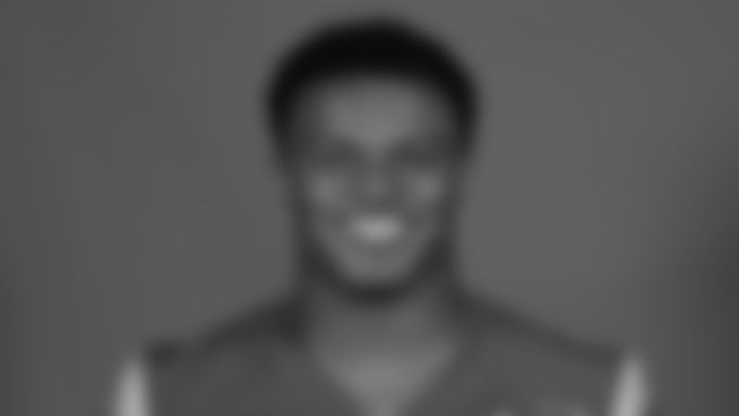 This is a 2020 photo of JuJu Hughes of the Los Angeles Rams NFL football team. This image reflects the Los Angeles Rams active roster as of August 8th, 2020 when this image was taken. (Los Angeles Rams)
