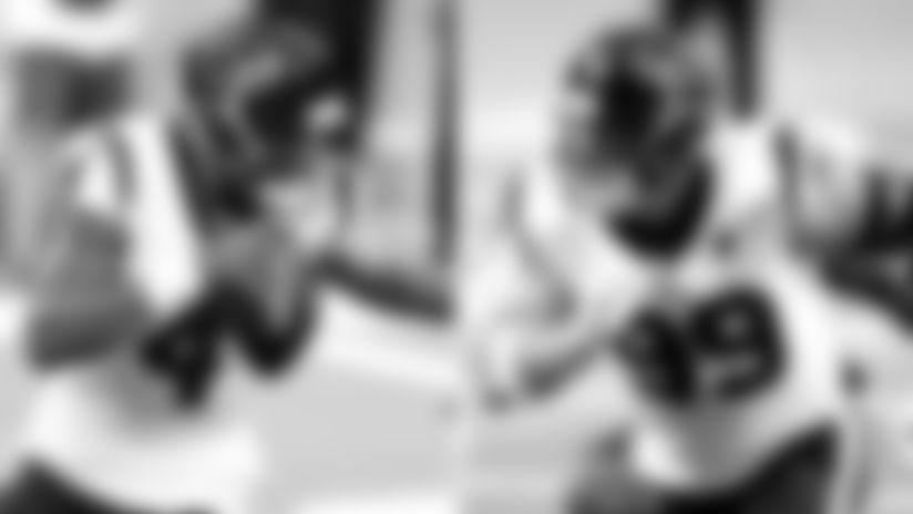 Quarterback Deshaun Watson talked to Marcus Peters about his interception and J.J. Watt discusses the Texans’ run defense lapse.