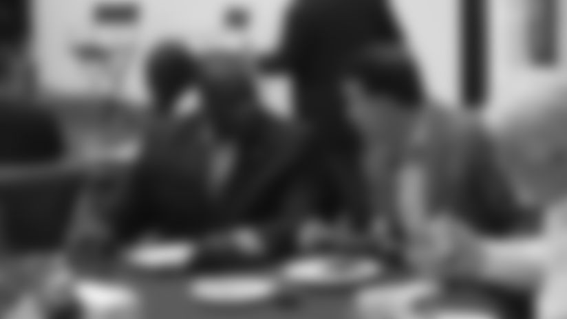 Jay Gruden Hosts Chalk Talk With Suite Holders (3.17.15)