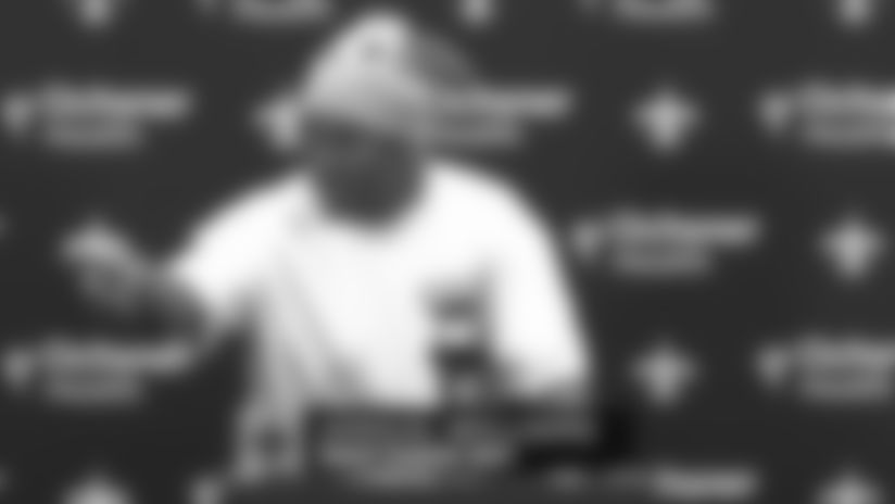 New Orleans Saints running back ﻿Jamaal Williams﻿ had his full press conference with the media during his first day in the Black and Gold on Friday, March 17, 2023 after signing his contract during the 2023 NFL Free Agency period.