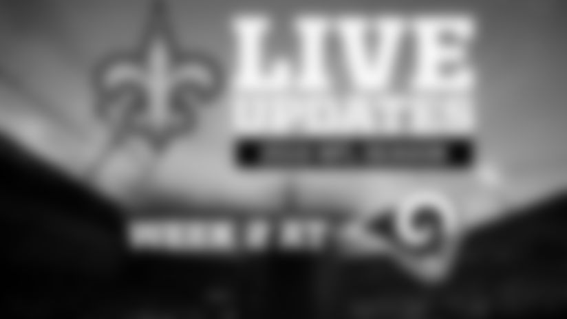 Follow along with live tweets from the Saints, John DeShazier, Deuce McAllister, Zach Strief, and Caroline Gonzalez throughout the game