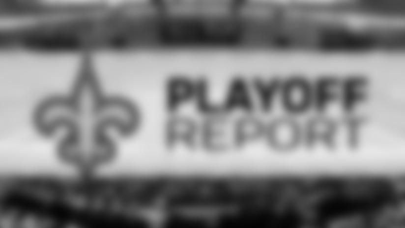 Saints Playoff Report for Wednesday, January 16