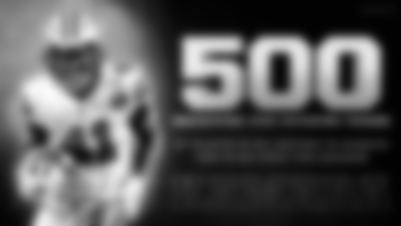 Kamara becomes the fourth player in NFL history to reach 500 receiving and rushing yards in first two seasons