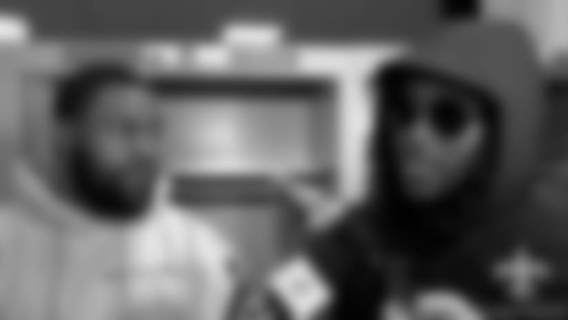 Mark Ingram-Alvin Kamara Saints vs Bengals Postgame Interview