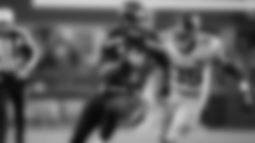 Seahawks quarterback Russell Wilson continued his success moving the chains with both his arm and legs. Wilson rushed for 107 yards against the Giants, for his third 100-yard plus rushing game of the season