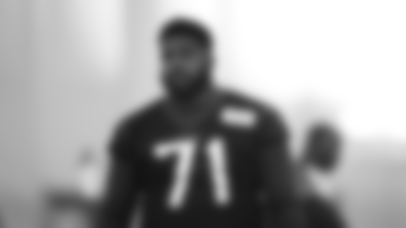 An image from the May 10, 2019 Rookie Mini Camp offseason practice.