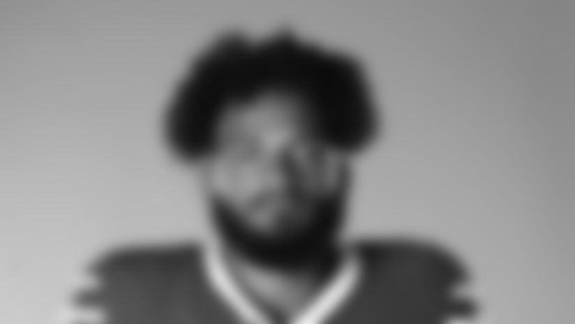 This is a 2020 photo of Gabriel Davis of the Buffalo Bills NFL football team. This image reflects the Buffalo Bills active roster as of July 26, 2020 when this image was taken. (AP Photo)