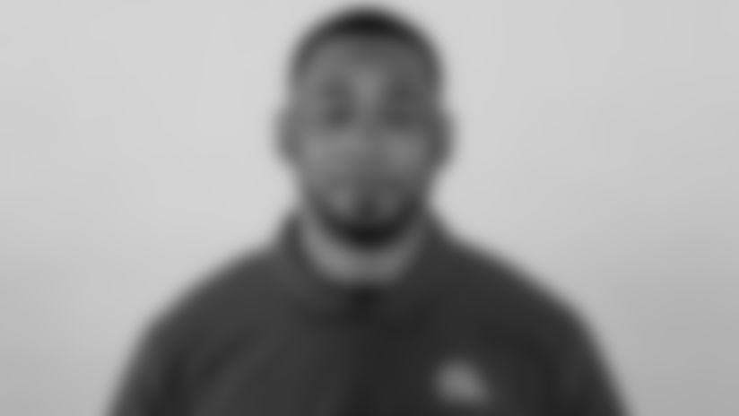 This is a 2021 photo of Brandon Lynch of the Cleveland Browns NFL football team. This image reflects the Cleveland Browns active roster as of April 14, 2021 when this image was taken.
