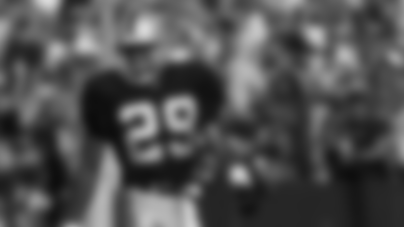 The former All-Pro cornerback played five seasons in the Silver and Black.