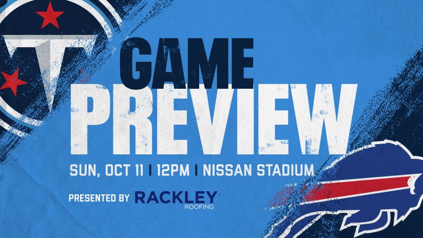 Titans Host Bills In Battle Of Unbeaten Teams At Nissan Stadium