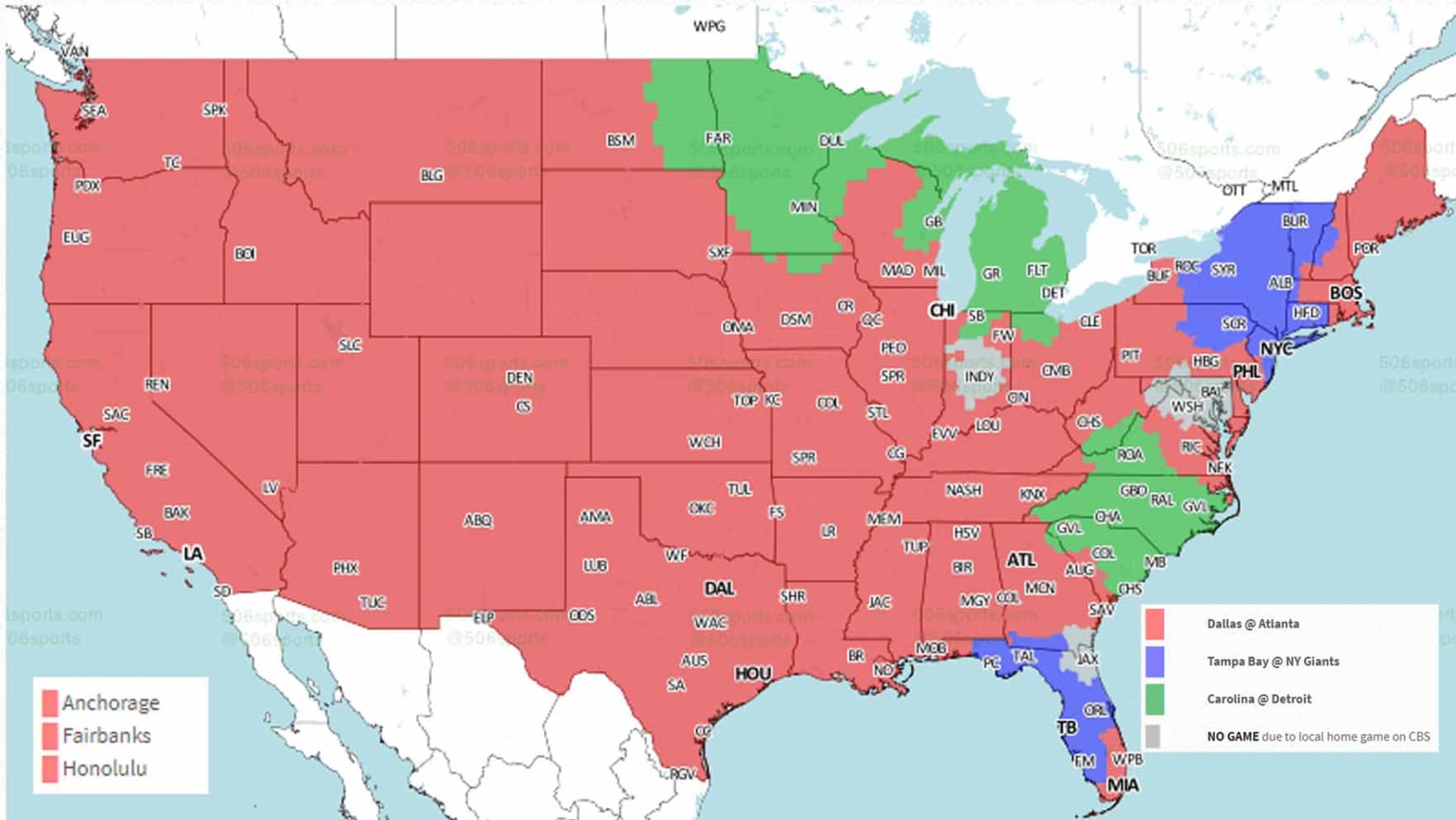 Broadcast Map For Today's Game : R Panthers