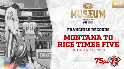 49ers legend Jerry Rice looks ready to take the field again as he dons throwback  jersey 