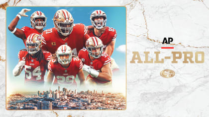 OurSF49ers on X: The following #49ers were selected for the 2023 NFC Pro  Bowl: DE: Nick Bosa OL: Trent Williams S: Talanoa Hufanga LB: Fred Warner  TE: George Kittle FB: Kyle Juszczyk