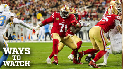 Ways to Watch and Listen: 49ers vs. Chargers (Preseason Week 3)