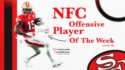 Brandon Aiyuk Named NFC Offensive Player of the Week