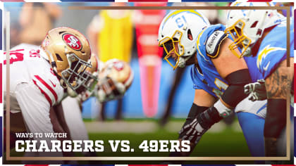 What time is Chargers-49ers on tonight? Live stream, how to watch online,  TV 