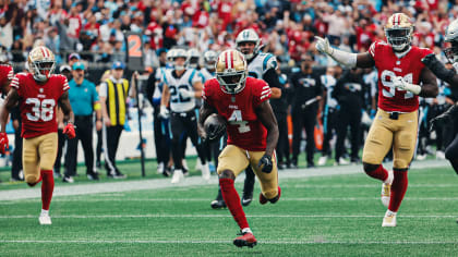 Jimmie Ward catches pass with cast/club on broken hand at 49ers practice 