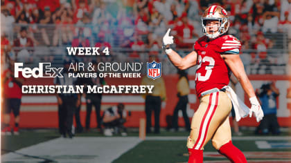 McCaffrey scores 4 TDs to lead the 49ers past the Cardinals 35-16