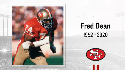 San Francisco 49ers - Wearing No. 74 decals for the late Fred Dean ❤️