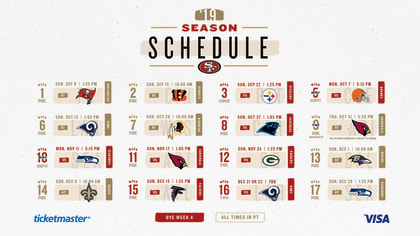 49ers Announce 2019 Preseason Opponents