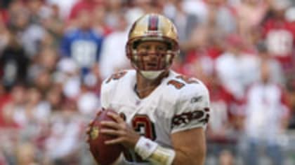 San Francisco 49ers QB Trent Dilfer catches his breath on the