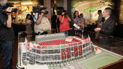 PHOTOS: Model of proposed Santa Clara 49er stadium unveiled - ABC7 San  Francisco