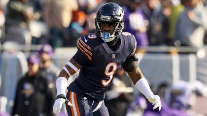 Chicago Bears safety Jaquan Brisker (9) in action during the