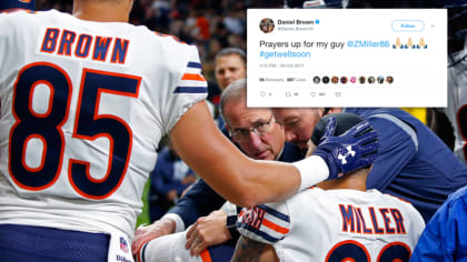 Current, former Bears among many to share support for Miller via Twitter