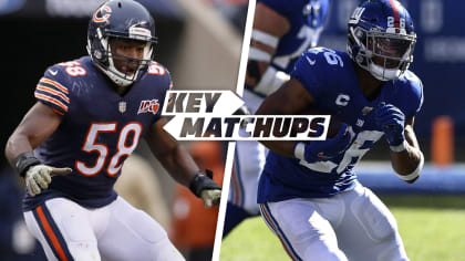 Week 12 Key Matchups: Chicago Bears vs. New York Giants