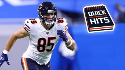 Quick Hits: Chicago Bears rookie TE Cole Kmet has earned more playing time