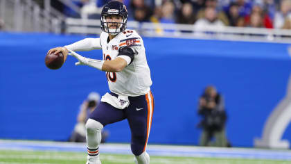 Chicago, Illinois, USA. 17th Sep, 2018. - Bears Quarterback #10 Mitchell  Trubisky in action during halftime at the NFL Game between the Seattle  Seahawks and Chicago Bears at Soldier Field in Chicago