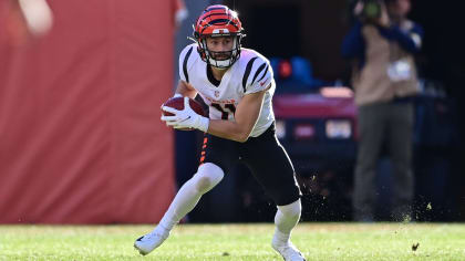 Cincinnati Bengals wide receiver Trent Taylor (11) warms up before playing  against the Tennessee Titans in