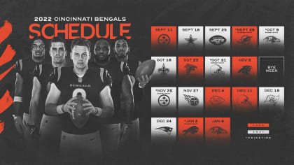 Printable 2023-2024 Cincinnati Bengals Schedule
