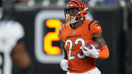 Cincinnati Bengals cornerback Darius Phillips (23) reacts during