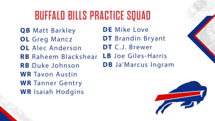 Bills 2022 practice squad tracker: Raheem Blackshear, Isaiah