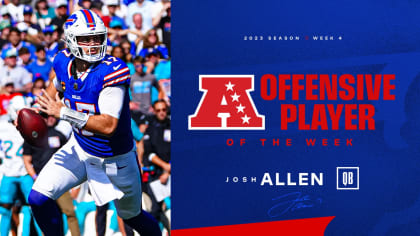 Josh Allen named AFC Offensive Player of the Week