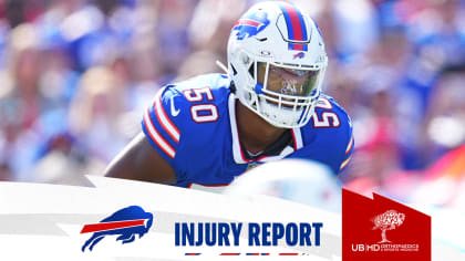 Bills-Patriots injury updates: Three Buffalo starters return to