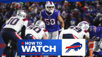 New England Patriots vs. Buffalo Bills TV information, how to watch