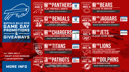 2018 Buffalo Bills Schedule